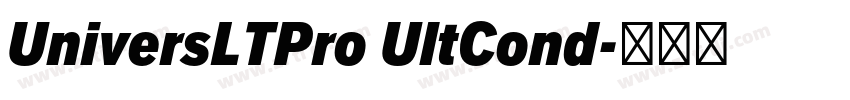 UniversLTPro UltCond字体转换